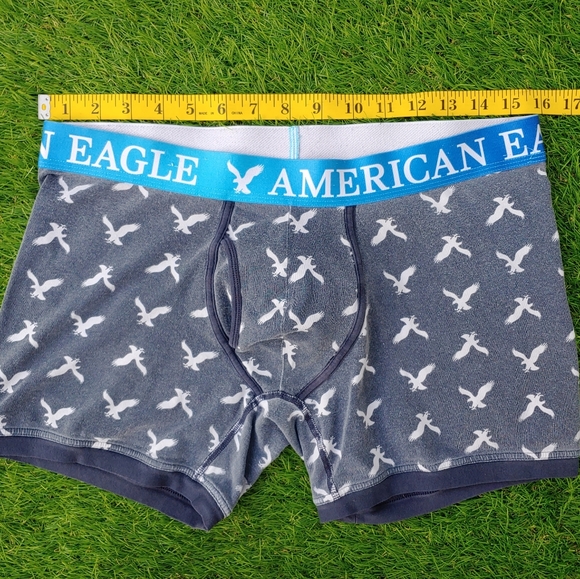 Excellent Used Condition Men's AMERICAN EAGLE blue logo boxer briefs size XL. - Picture 5 of 9